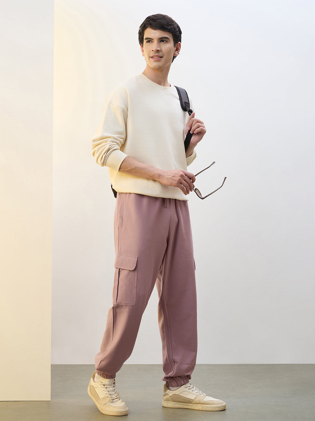 Cotton Twill Cargo Joggers