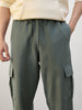 Cotton Twill Cargo Joggers