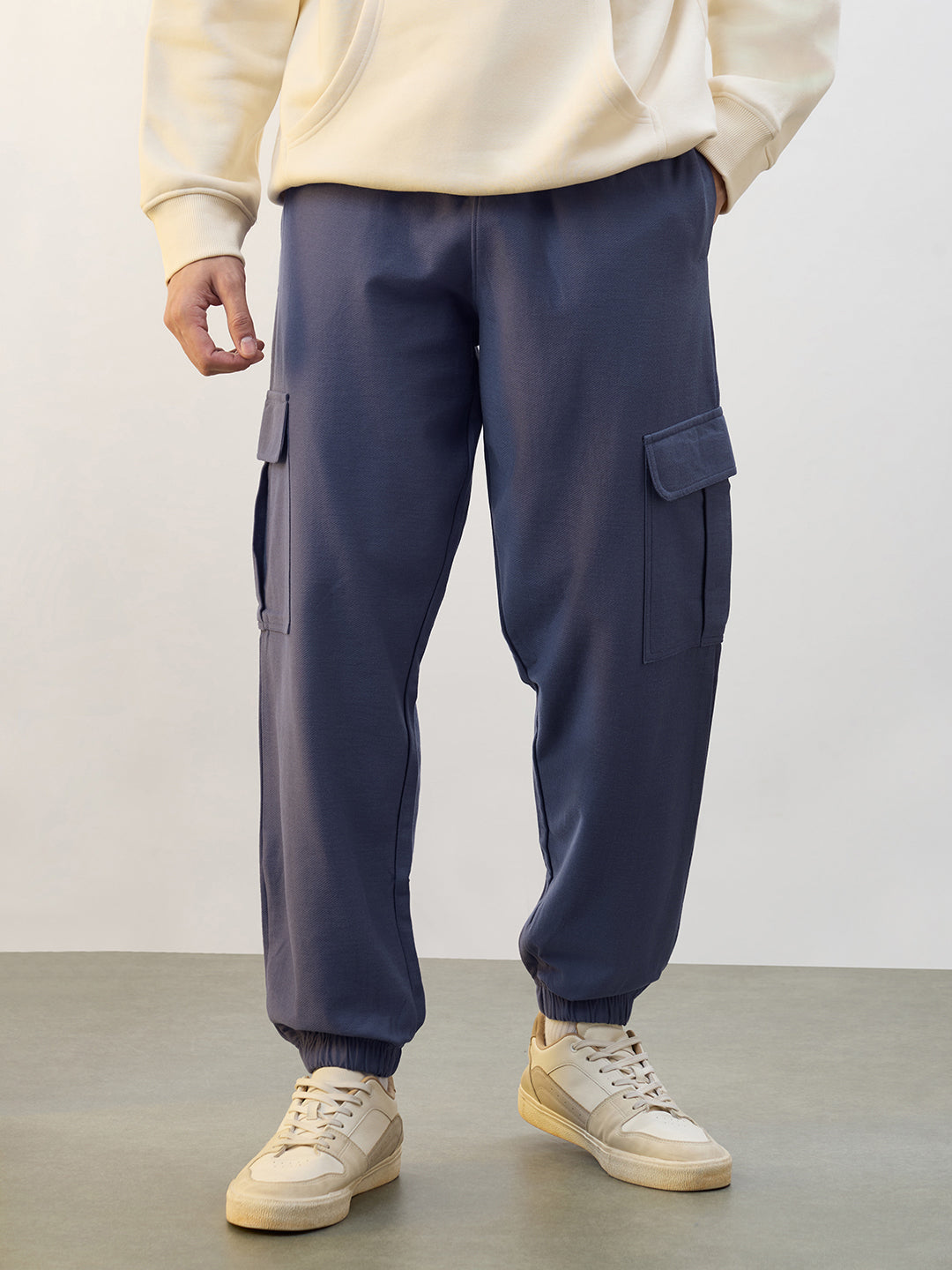 Cotton Twill Cargo Joggers