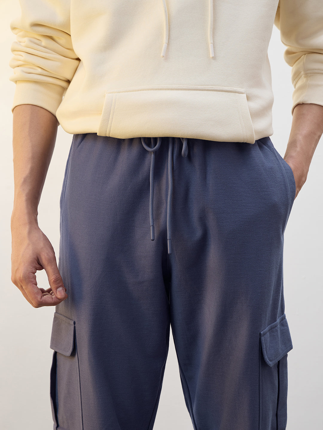 Cotton Twill Cargo Joggers