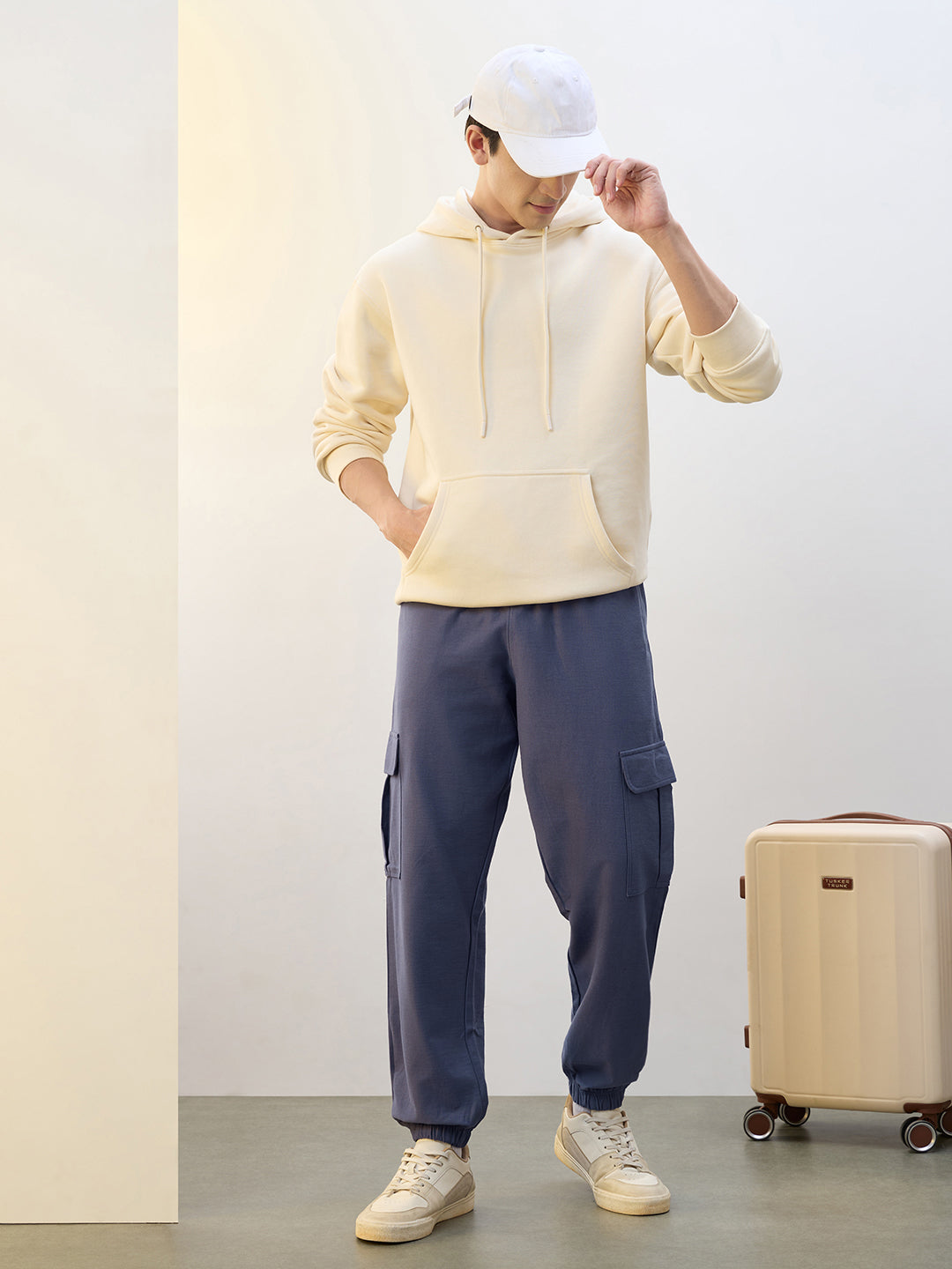 Cotton Twill Cargo Joggers