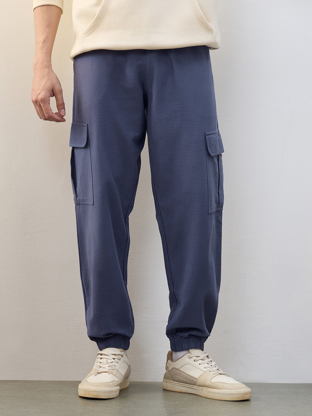 Cotton Twill Cargo Joggers