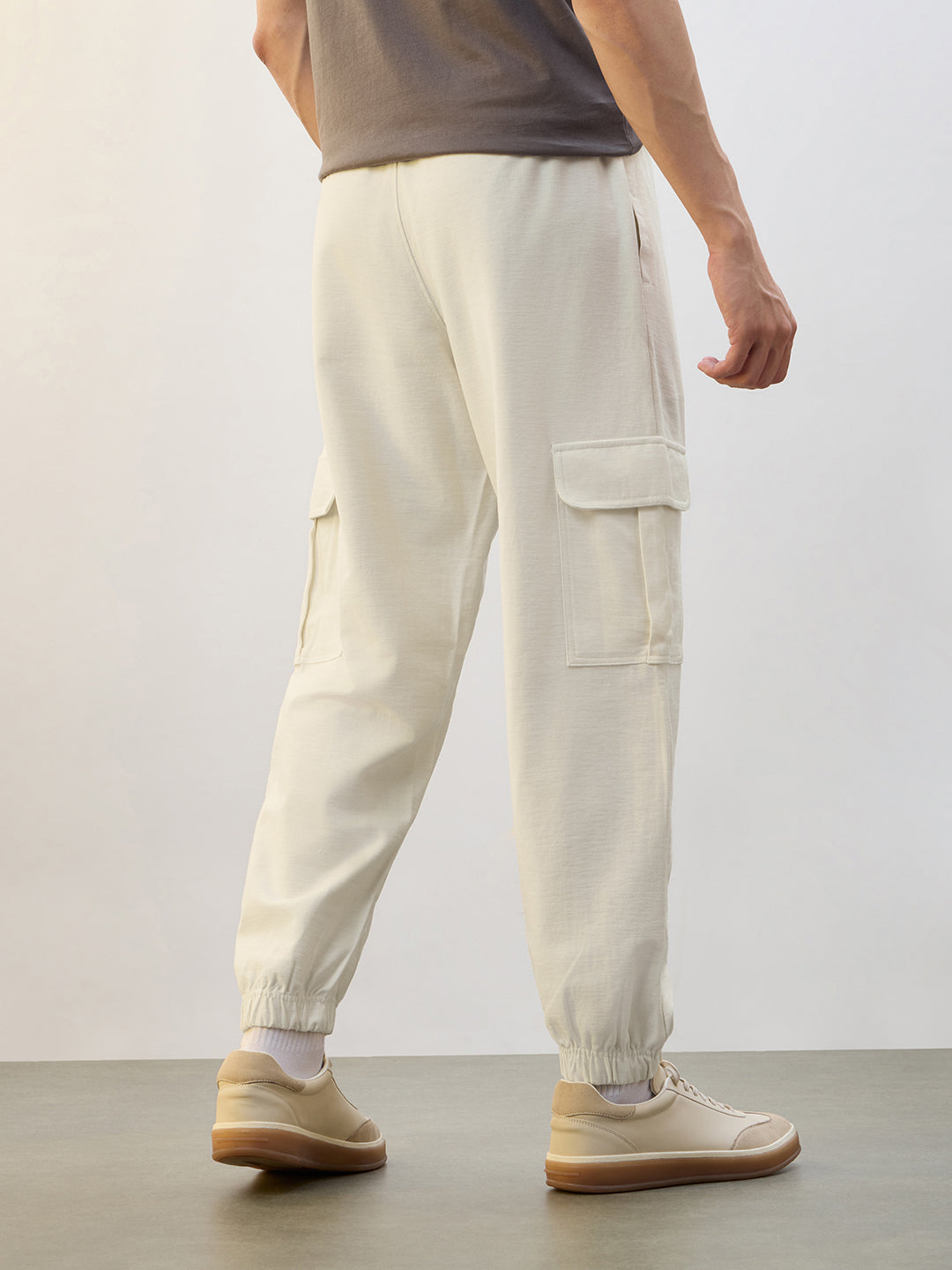 Cotton Twill Cargo Joggers