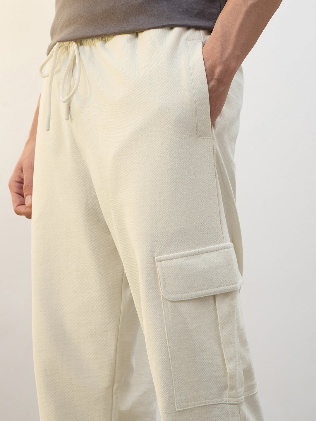 Cotton Twill Cargo Joggers