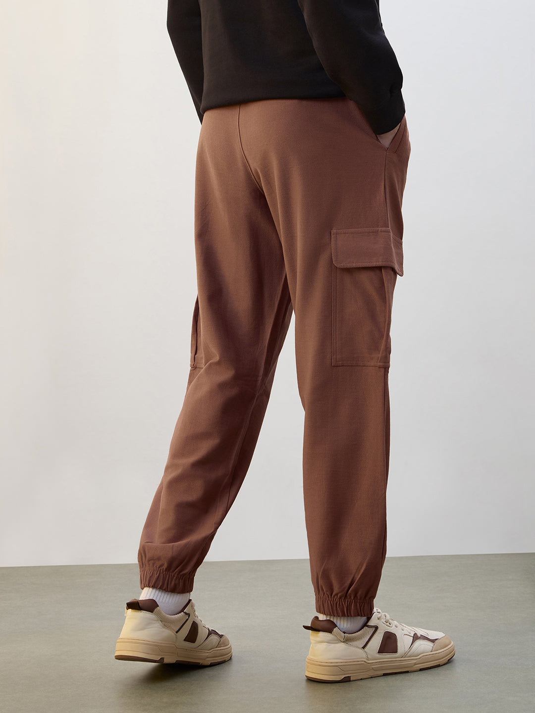 Cotton Twill Cargo Joggers