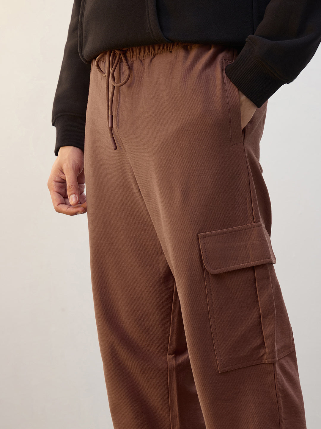 Cotton Twill Cargo Joggers