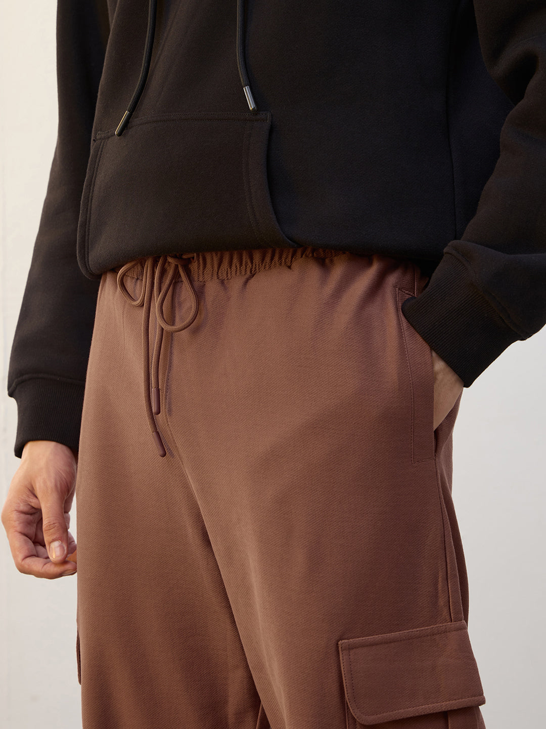 Cotton Twill Cargo Joggers