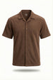 Textured Cuban Collar Shirt