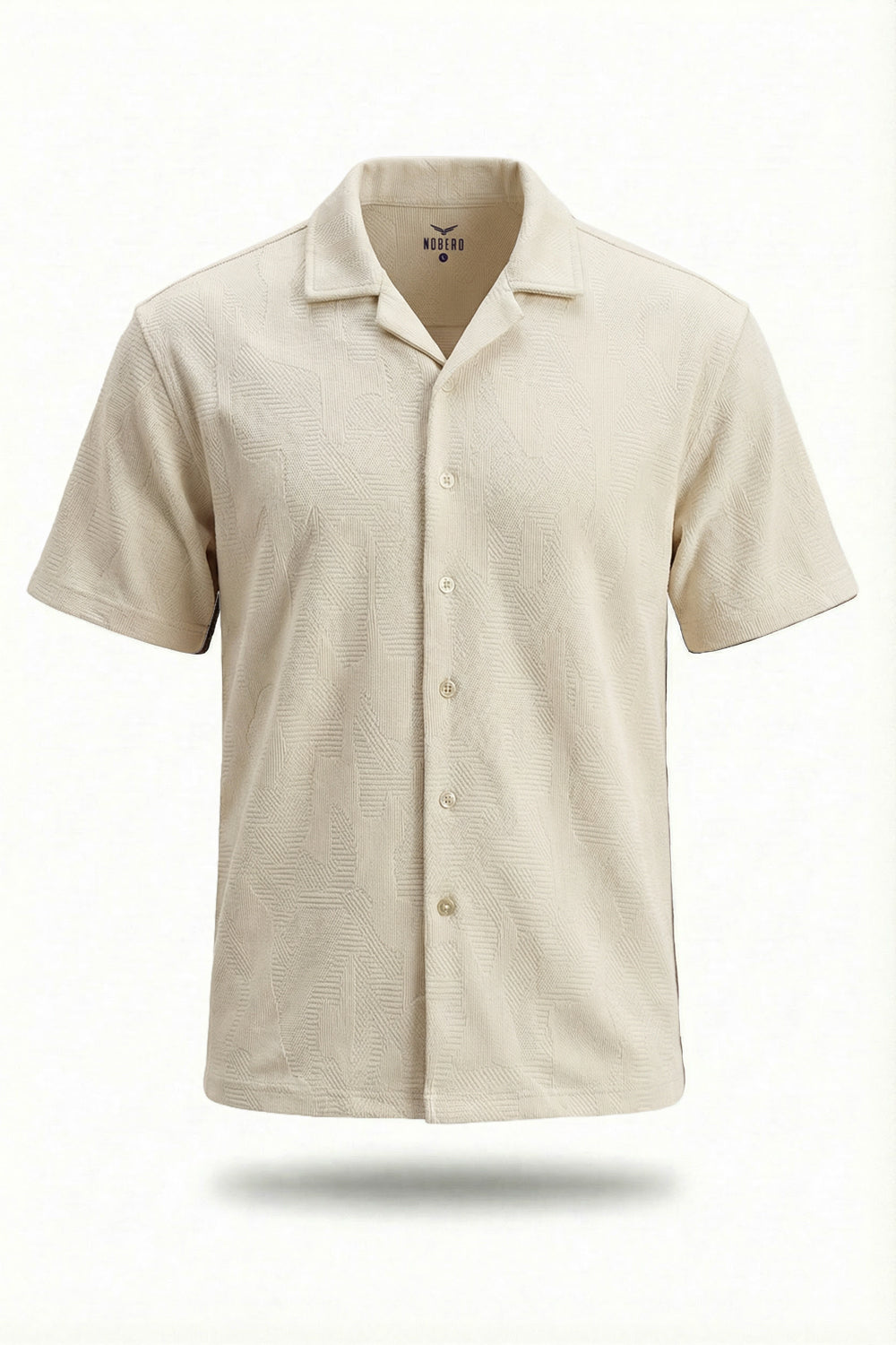 Textured Cuban Collar Shirt