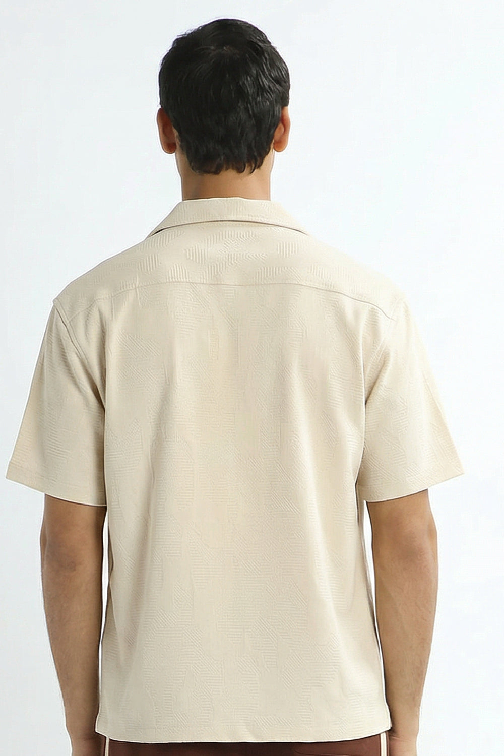 Textured Cuban Collar Shirt