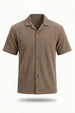 Textured Cuban Collar Shirt