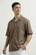 Textured Cuban Collar Shirt