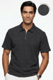 Textured Zip Polo