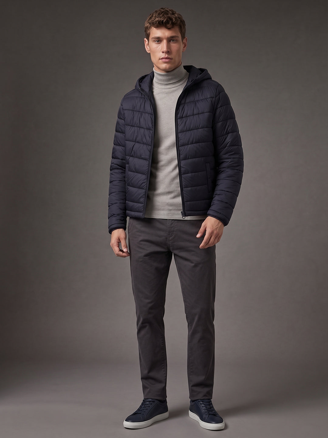 Men’s Hooded Quilted Puffer Jacket