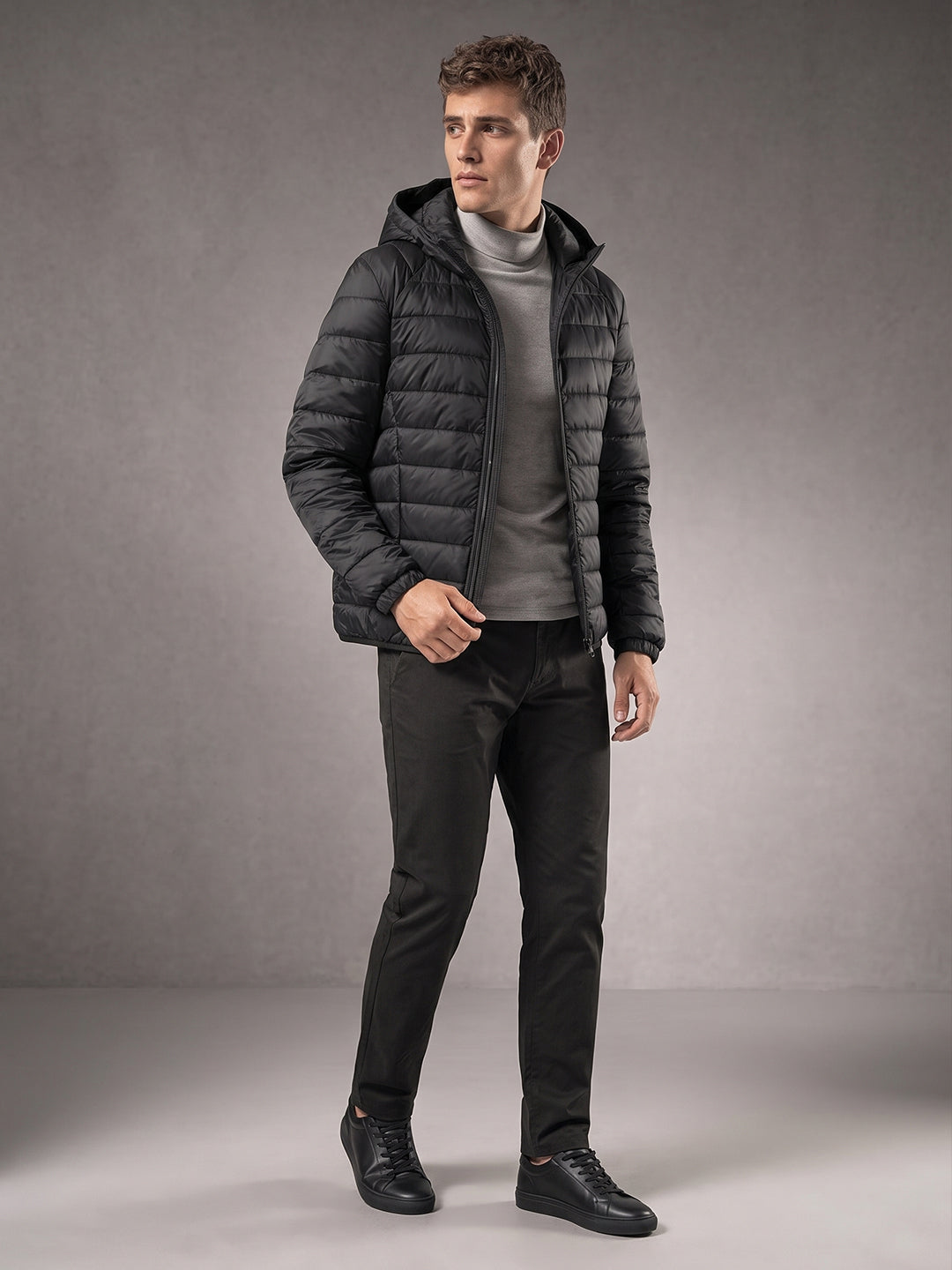 Men’s Hooded Quilted Puffer Jacket