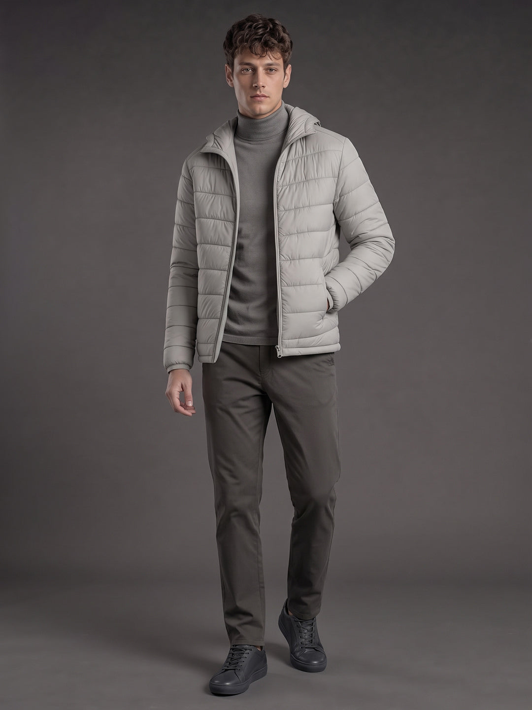 Men’s Hooded Quilted Puffer Jacket