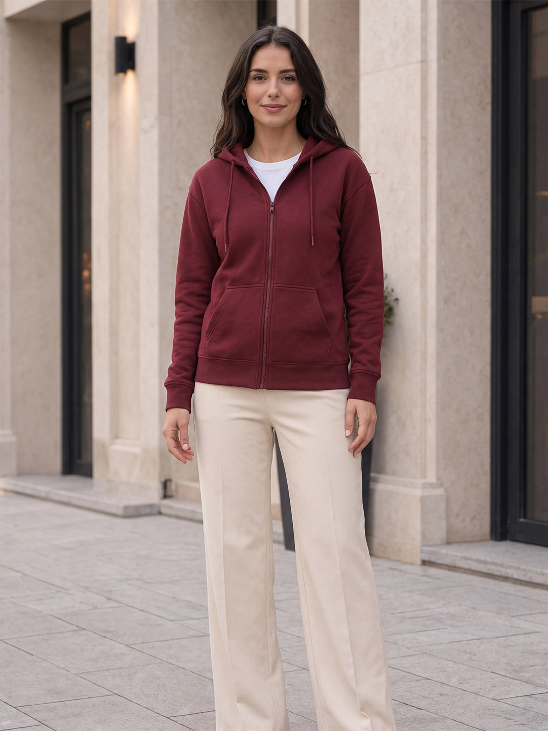 Women’s Regular Fit Zip-Up Hoodie