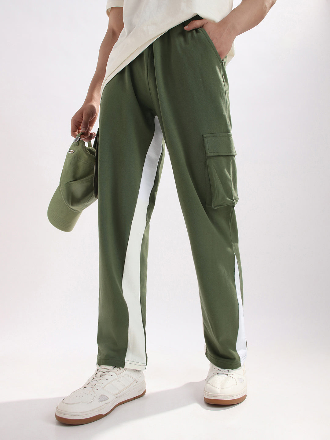Dual-Tone Cargo Joggers