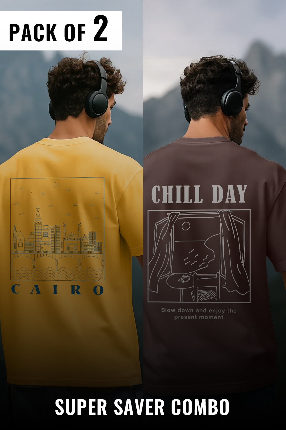 Oversized Tees - 2-Pack