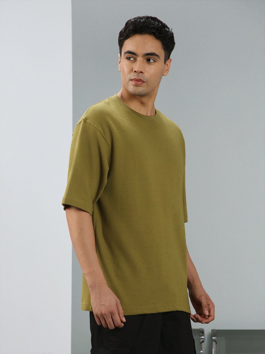 Ottoman Textured Relaxed Fit Tee