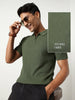 Cascade Zip Textured Polo T-Shirt