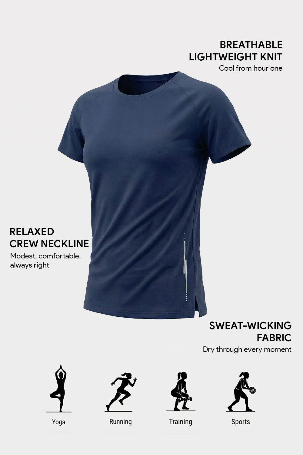 Women’s Active Crew Neck T-Shirt