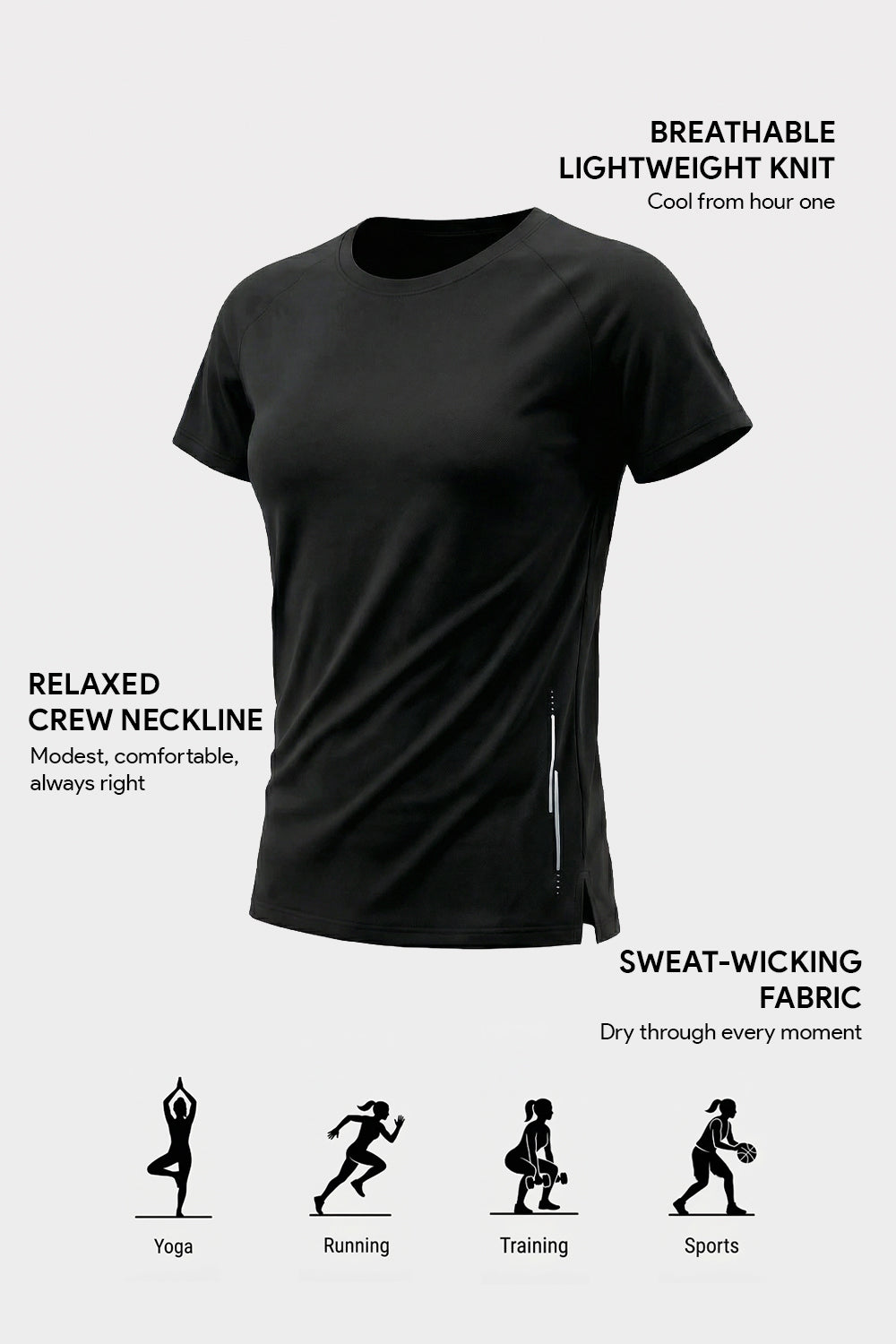 Women’s Active Crew Neck T-Shirt