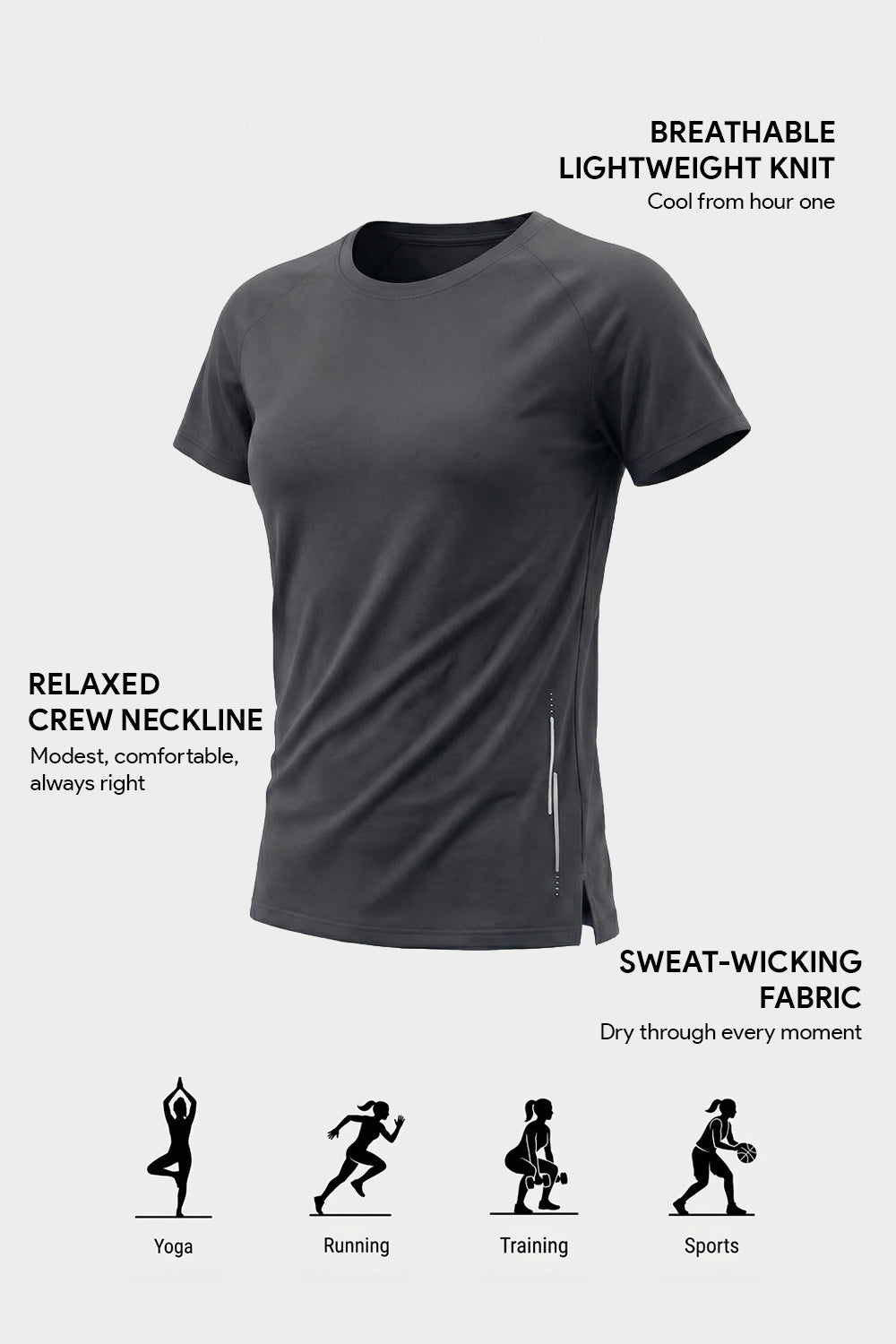 Women’s Active Crew Neck T-Shirt