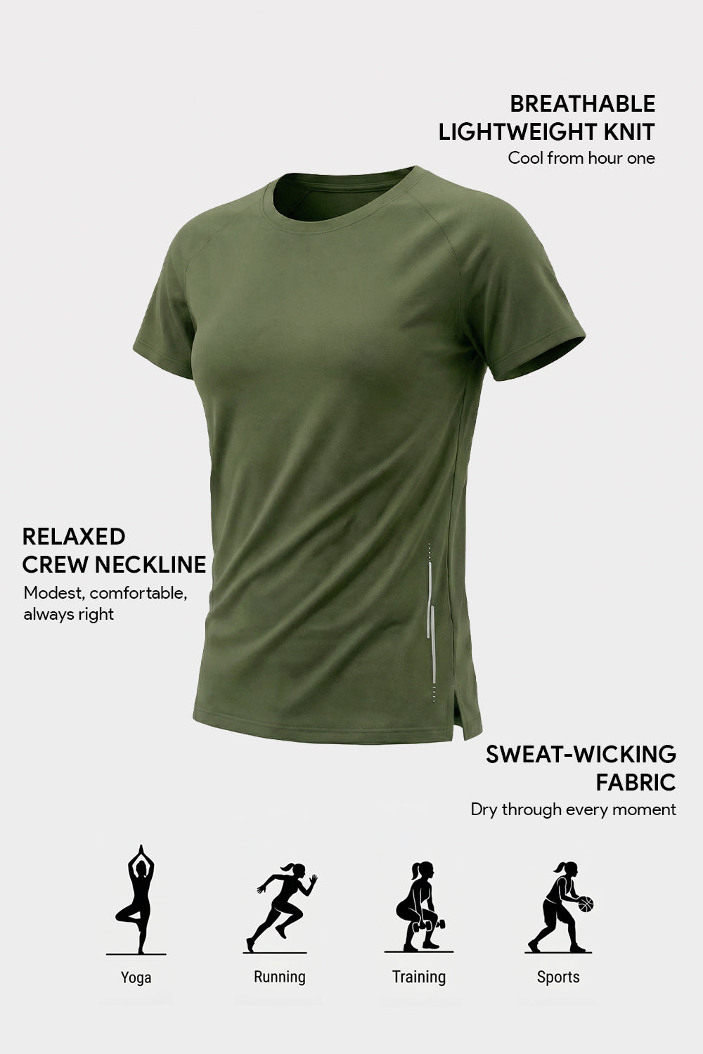 Women’s Active Crew Neck T-Shirt