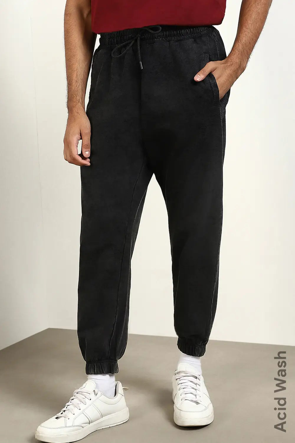 Acid wash joggers mens shop