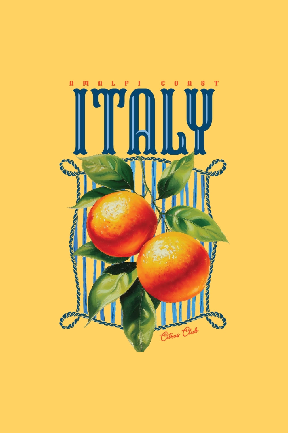 Amalfi Italy Coast Oversized Fit Women Tee