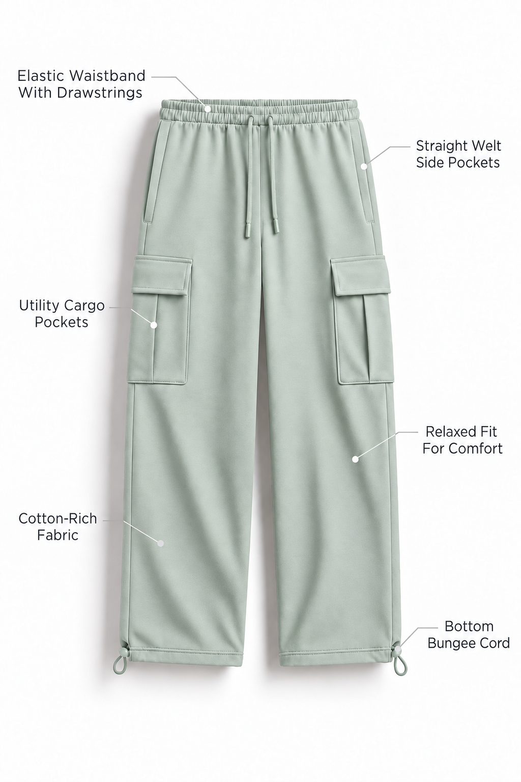 Relaxed Fit Cargo Joggers