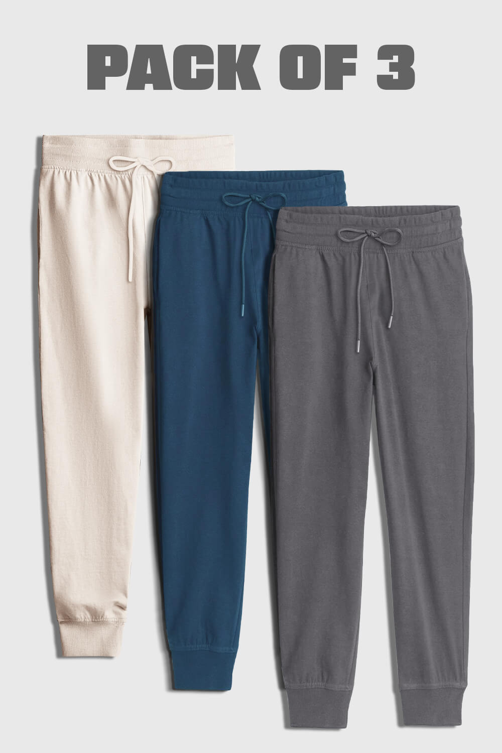 3-Pack Zip Pocket Joggers