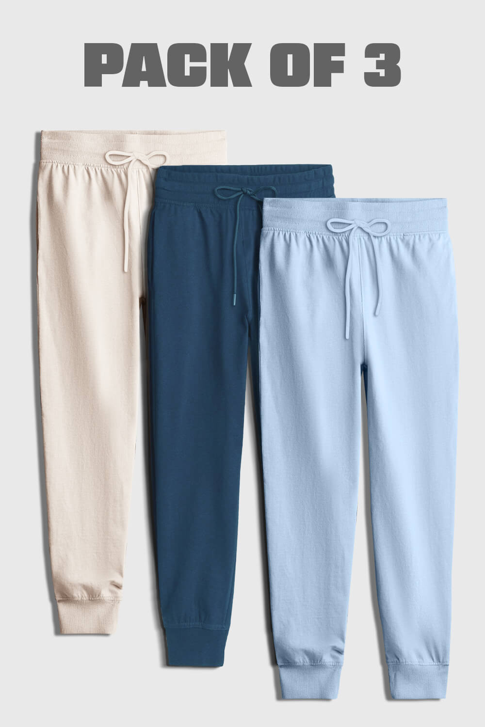 3-Pack Zip Pocket Joggers