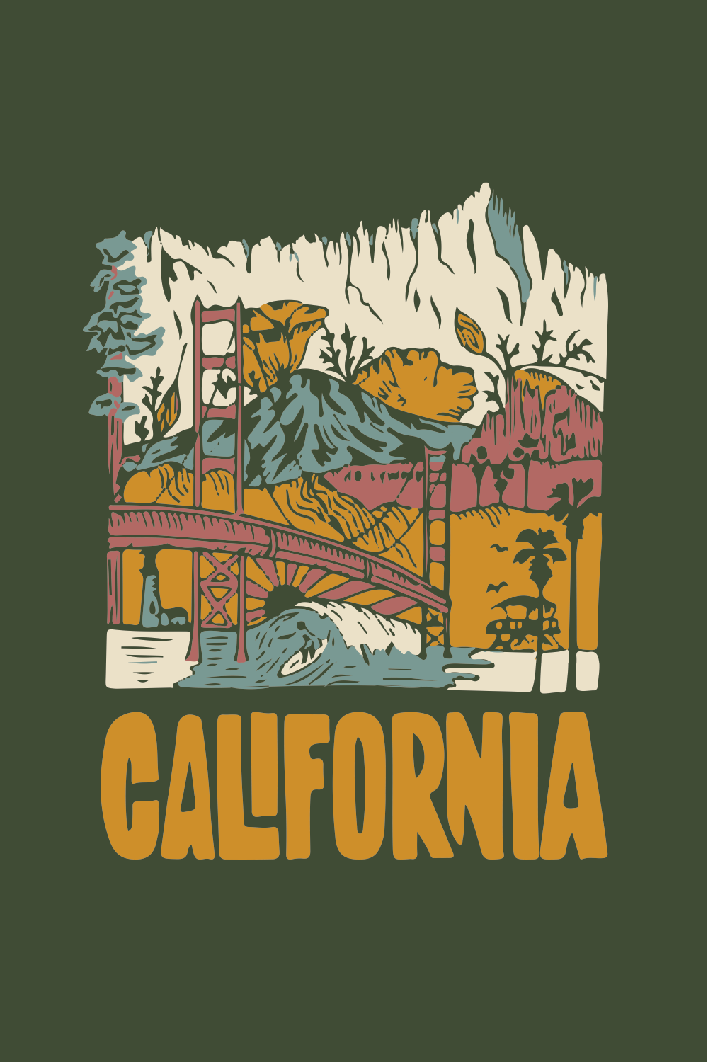 California Oversized Hoodie