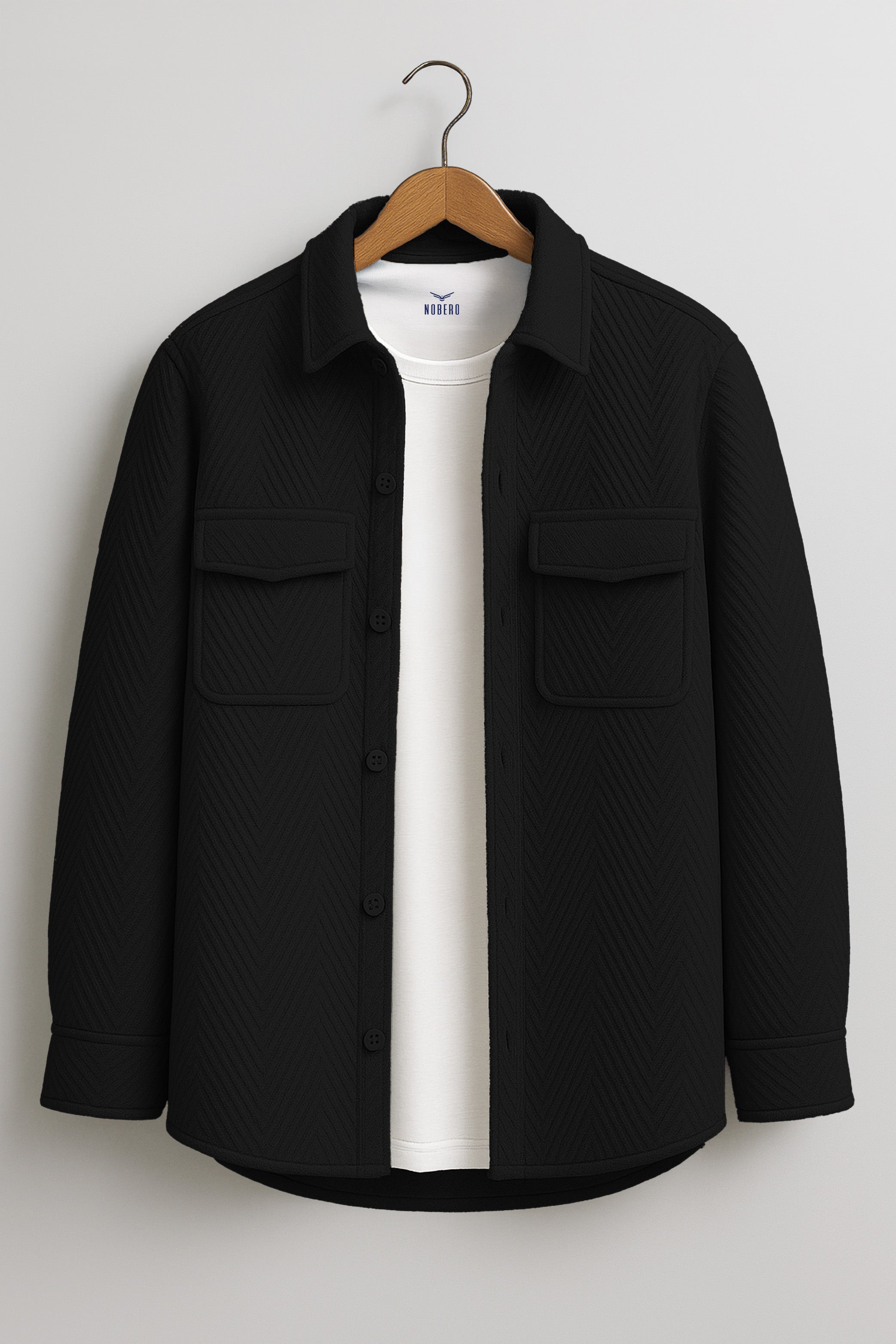 Oversized Textured Shackets