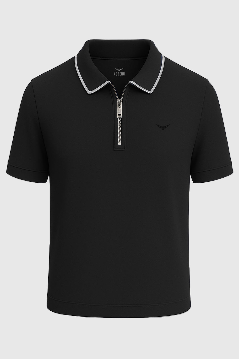 Zip Collar Polo T-Shirt