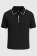 Zip Collar Polo T-Shirt