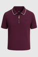 Zip Collar Polo T-Shirt