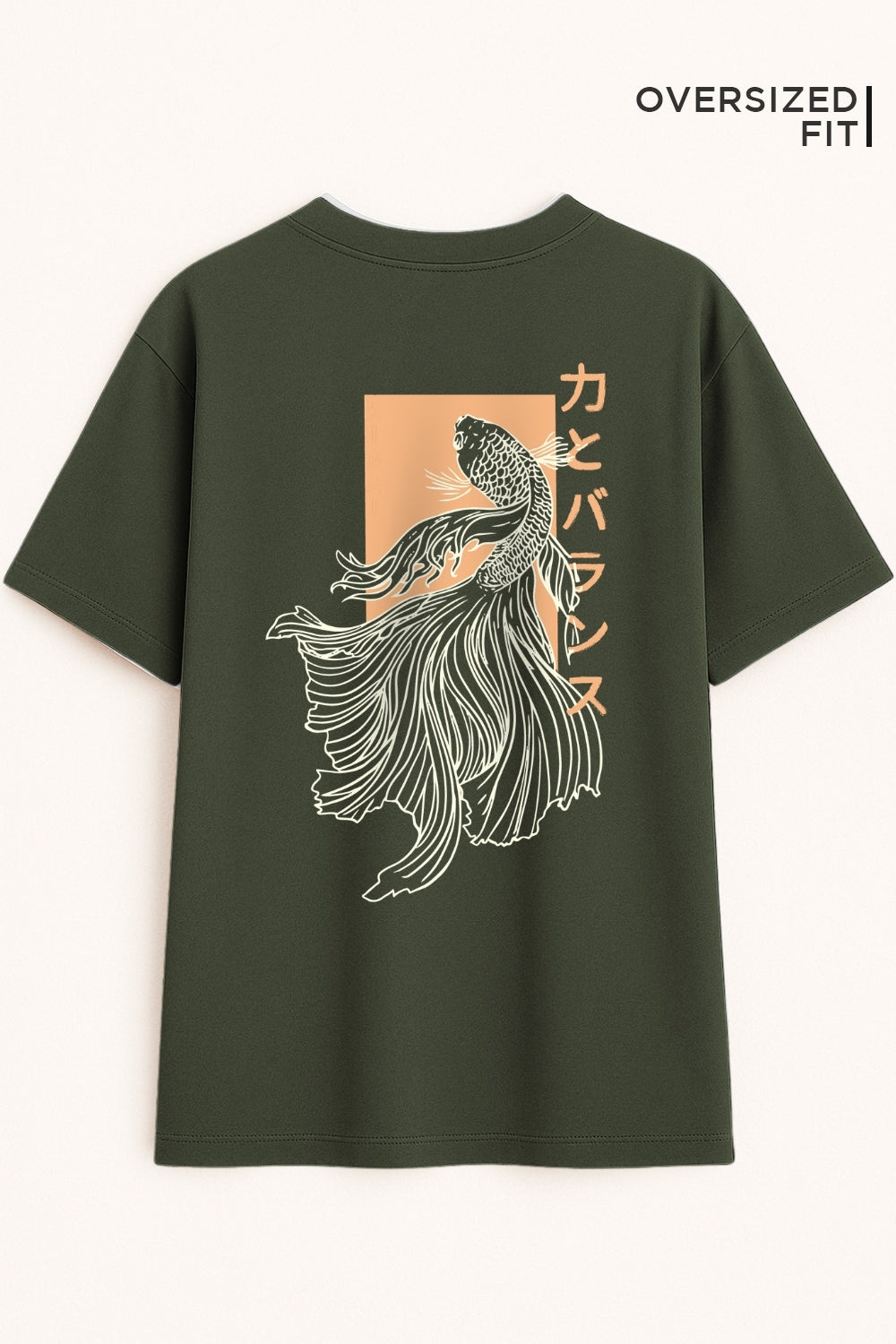 Betta Fish Oversized Fit Women Tee