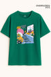 Garden Vibes Oversized Fit Women Tee