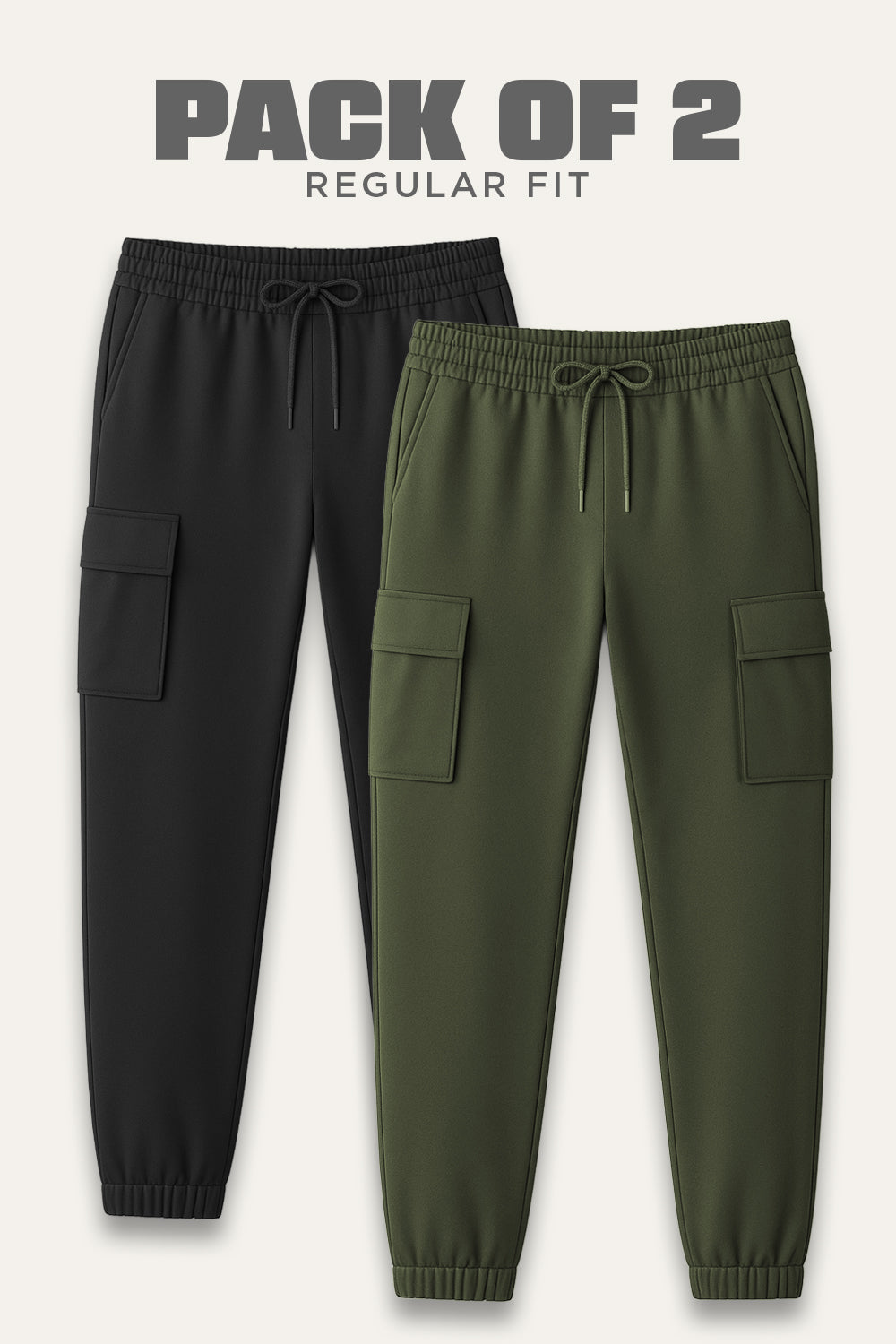 2-Pack Essential Cargo Joggers