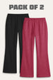 2 Pack -Women’s Flared Terry Pants
