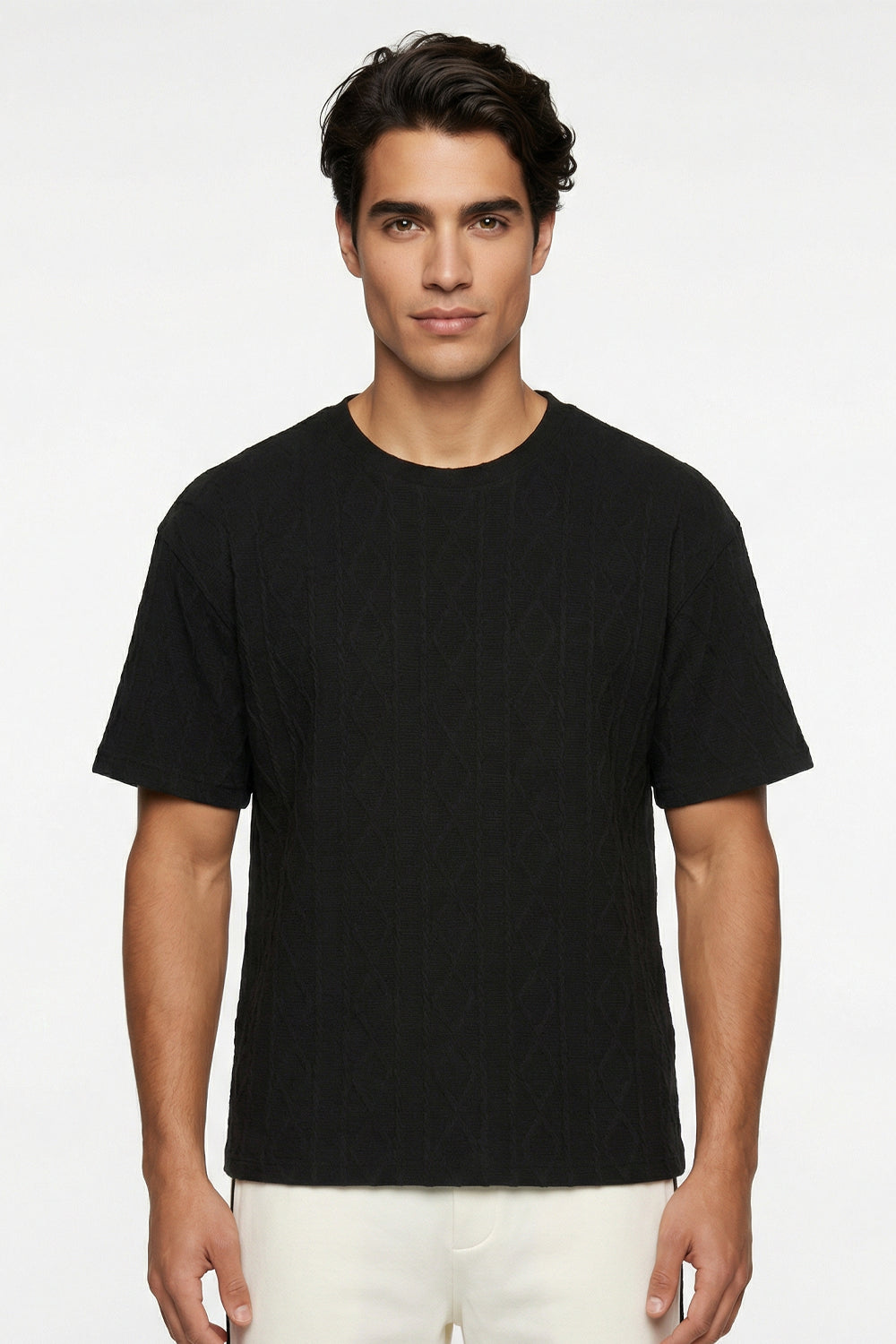 Textured Oversized T-Shirt