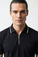Zip Collar Polo T-Shirt