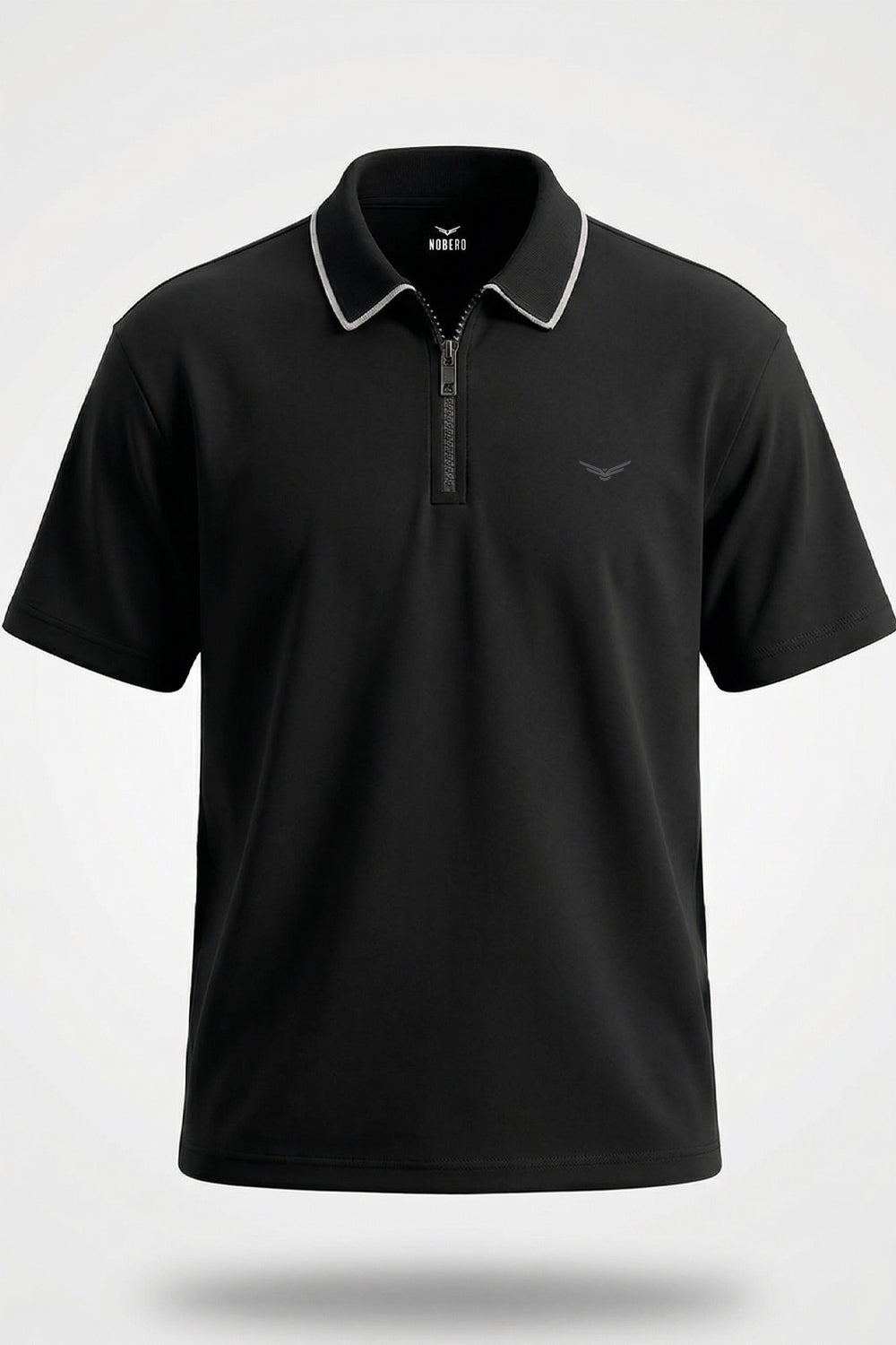 Zip Collar Polo T-Shirt