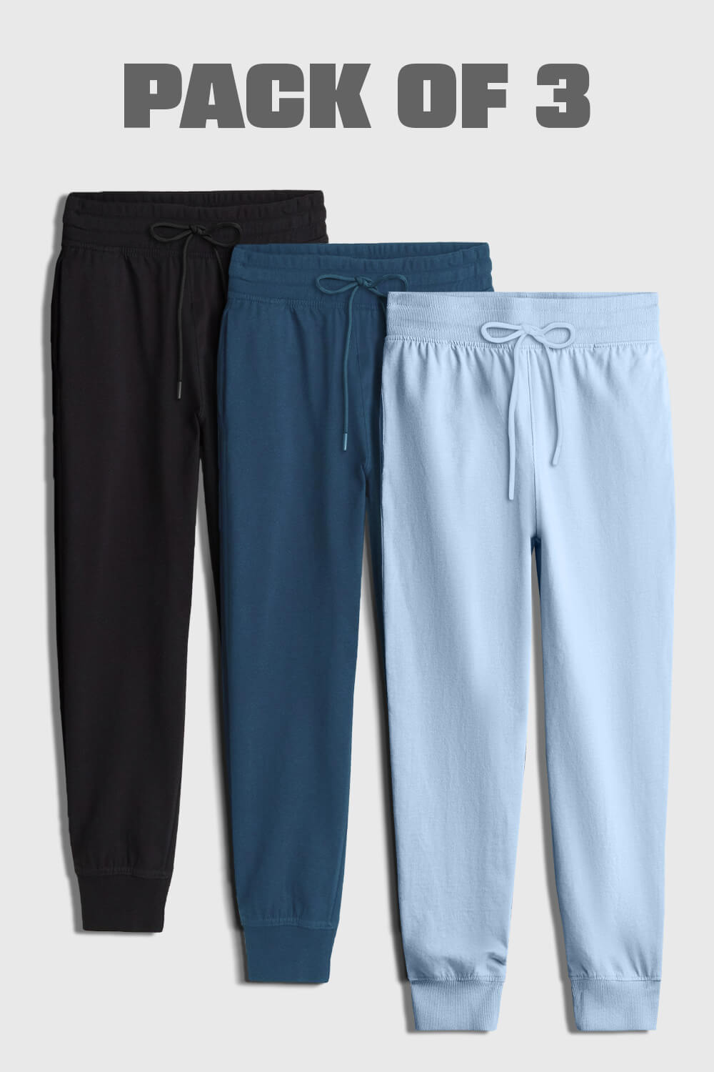 3-Pack Zip Pocket Joggers