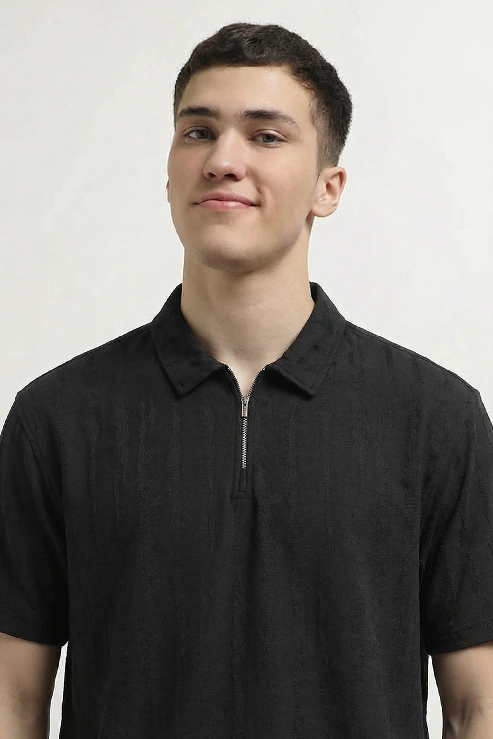 Vista Zip Textured Polo