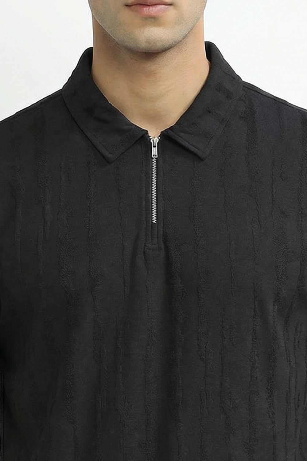 Vista Zip Textured Polo