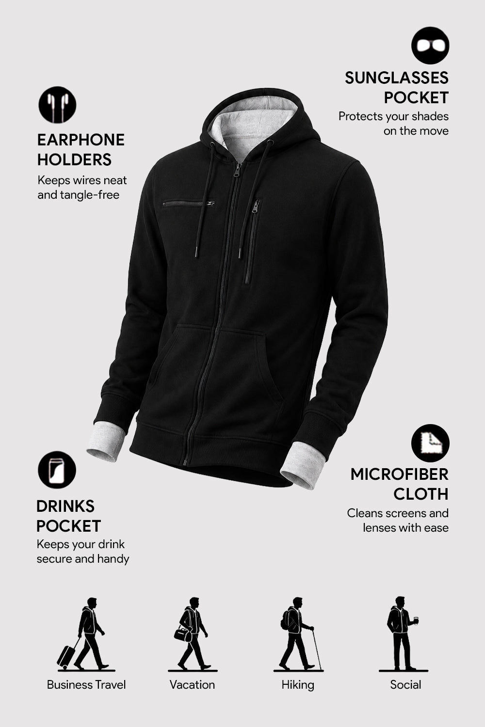 Wanderer - Travel Hoodie